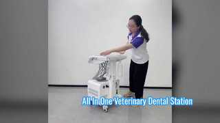 Thiết bị nha khoa thú y di động có máy nén khí tích hợp Máy đo siêu âm LED Đèn bảo dưỡng cao