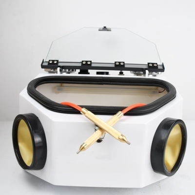 Double Tank Dental Lab Sandblaster sứ vương miện đánh bóng răng vòi phun phun cát