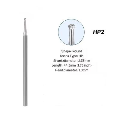 Tungsten HP Polishing Carbide Bur 2.35mm răng HP Carbide Bur cho tay thẳng