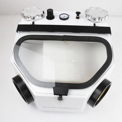 Máy phun cát răng LED Light Dental Sandblaster Hai bút thiết bị phòng thí nghiệm nha khoa Máy phun cát răng
