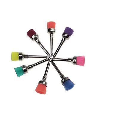 Bộ răng dùng một lần màu sắc đánh bóng chải răng nylon đánh bóng răng răng Prophy chải răng