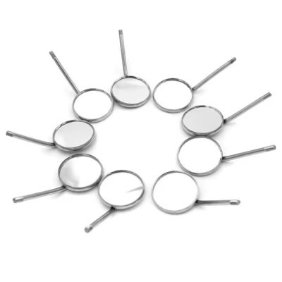 Gương nha khoa chống sương mù, dụng cụ nha khoa, gương phẳng, thép không gỉ, phản xạ miệng, có thể hấp tiệt trùng