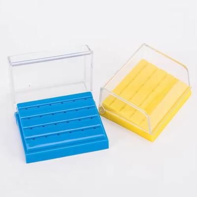Hộp đựng mũi khoan nha khoa khử trùng 24 lỗ, hộp đựng mũi khoan kim cương nhiều màu khác nhau, hộp đựng mũi khoan nha khoa bằng nhựa