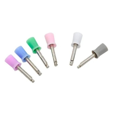 100pcs/Box Dental Prophy Polishing Brush Colorful Rubber Dental Prophy Cup