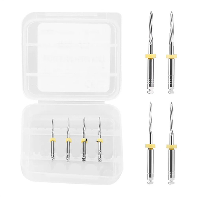 Mũi khoan kim loại thép không gỉ nha khoa, mũi khoan nha khoa, dụng cụ khoét ống tủy cho trụ sợi, vật liệu phòng khám nha khoa, phòng thí nghiệm, dụng cụ khoan ống tủy