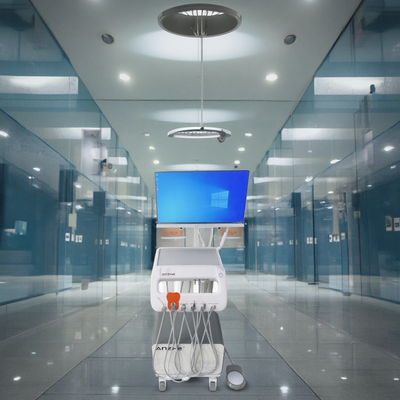 Dental Instruments Tray Mobile Dental Surgical Trolley Cho mục đích thú y Chế độ điều trị răng thú cưng Với máy nén