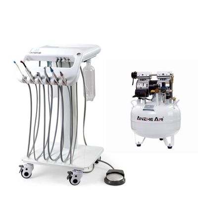 Giá bán buôn Đơn vị nha khoa di động 4 Universal Wheel Dental Mobile Treatment Carts Dental Factory Động cơ nha khoa di động