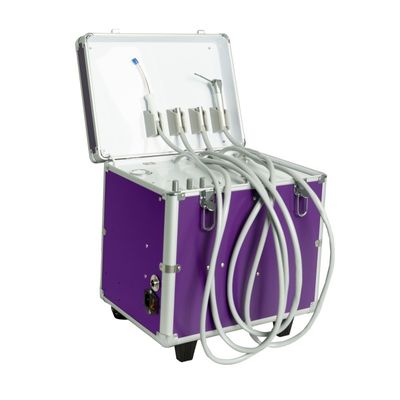 Hộp điều trị nha khoa di động chăm sóc răng cho thú cưng, bộ phận tuabin phòng khám nha khoa với hệ thống hút khí nén, thiết bị nha khoa di động cho thú y