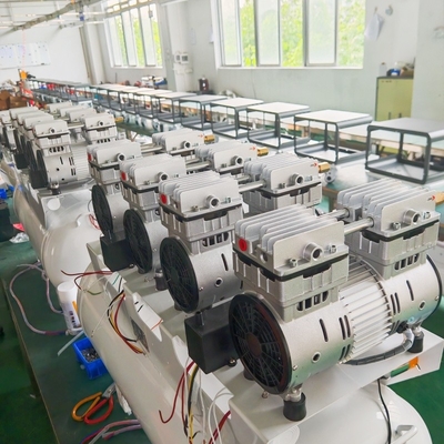 Máy nén khí nha khoa không dầu 3.5HP với máy sấy khí, 3 động cơ, độ ồn thấp 65dB, Máy nén khí dùng trong y tế