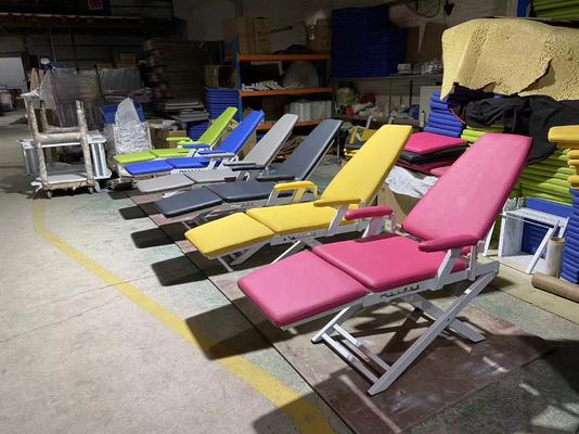 Ghế nha khoa di động có thể gập lại với bồn nhổ bằng thép không gỉ, khay dụng cụ và đèn di động Ghế nha khoa có thể gập lại