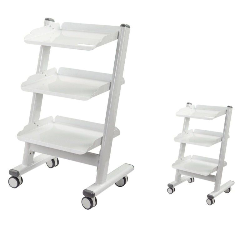 Dental Clinic 3 Layer Dental Trolley Hospital Mobile Instrument Cart With 4 Universal Wheels
