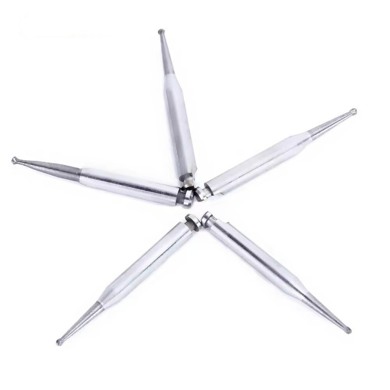 Mũi khoan nha khoa bằng vonfram cacbua cắt vương miện RA tốc độ thấp, đầu tròn