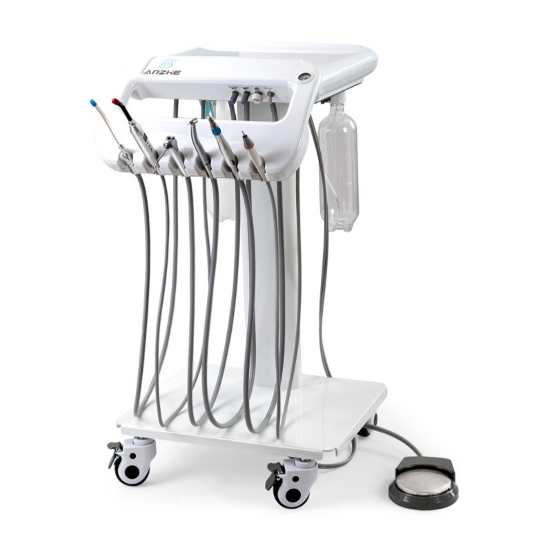 Trolley nha khoa di động nhẹ với 5 bánh xe phổ quát xe chở nha khoa di động