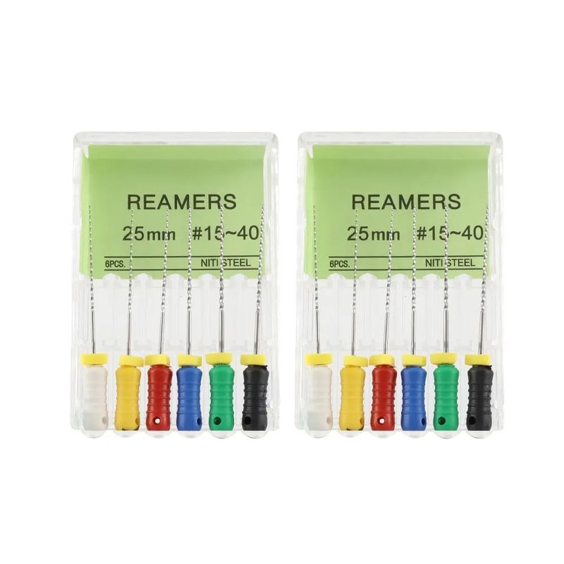 Chất lượng đảm bảo hồ sơ nha khoa sử dụng tay 25mm # 15-40 Stainless Steel Dental Reamers File