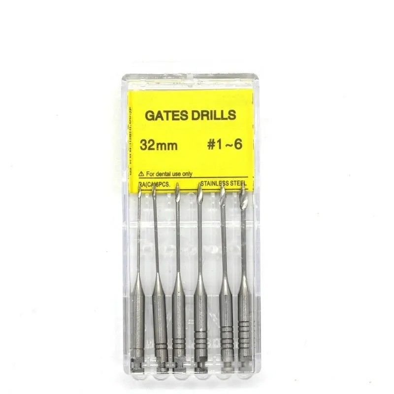 Mũi khoan Gates, Mũi khoan Reamers, Dũa xoay, Dụng cụ nội nha xoay bằng máy cho nha sĩ, dùng trong điều trị tủy răng, Gates Glidden