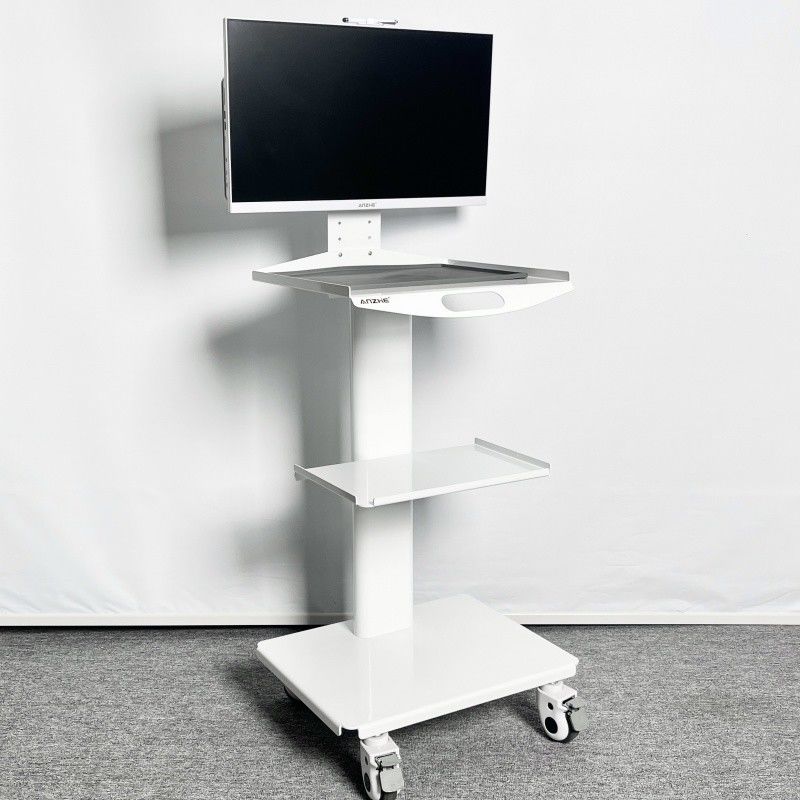 Máy quét miệng Xe điều dưỡng di động Màu trắng Xe đẩy nha khoa di động với ổ cắm điện Xe phòng thí nghiệm di động đa chức năng