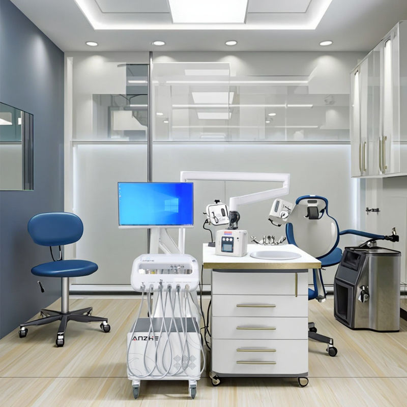 Xe nha khoa di động của nhà máy nha khoa chuyên nghiệp 220V, Bộ phận cung cấp nha khoa với Camera trong miệng, Bộ phận điều trị nha khoa di động