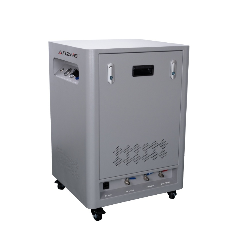 Máy nén không khí loại im lặng không dầu cho nha khoa Máy nén không khí di động với tủ chống âm thanh Máy bơm chân không nha khoa 550W