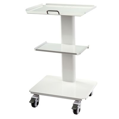 Giá tốt Xe đẩy dụng cụ nha khoa màu trắng của nhà máy Foshan với ổ cắm Xe đẩy di động nha khoa 3 tầng bằng thép không gỉ trực tuyến