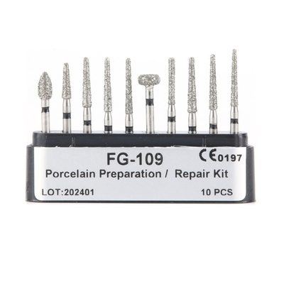 Hot Supply Dental Diamond Bur Set Finishing Cavity Prepartion Kit Factory Directly High Speed Drill Bur