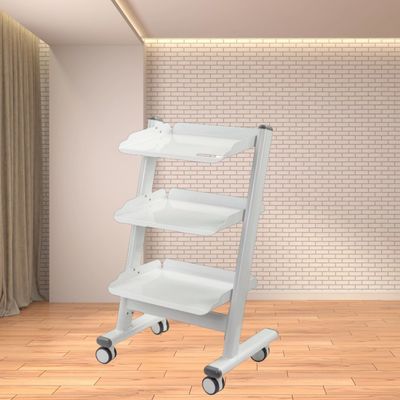 Giá tốt Đơn giản trọng lượng Cửa hàng nha khoa Thẻ dụng cụ 3 Lớp kim loại thiết bị nha khoa xe tải với ổ cắm Thẻ dụng cụ y tế trực tuyến