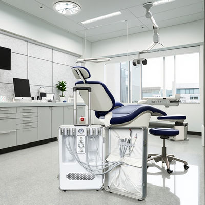 Thiết kế vali Đơn vị nha khoa di động cầm tay, Đơn vị điều trị nha khoa di động với Máy nén tích hợp, Đèn chiếu và Máy cạo vôi