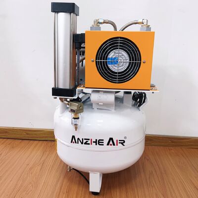 Giá tốt Máy nén không khí cực kỳ yên tĩnh 55dB không dầu hiệu quả năng lượng 550W 32L cho phòng khám y tế và nha khoa với máy sấy trực tuyến