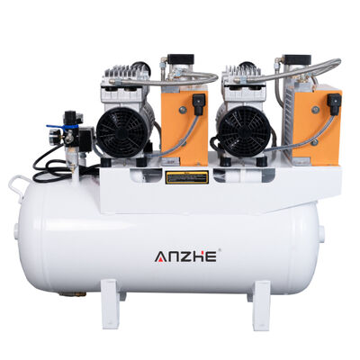 Giá tốt Máy nén không khí nha khoa 60L với máy sấy 1700W Máy bơm không dầu im lặng cho 4 ghế nha khoa Máy nén không khí y tế trực tuyến