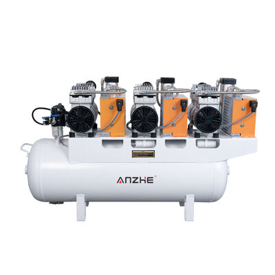 Giá tốt Máy nén không khí nha khoa 2550W với máy sấy 90L Máy nén không khí im lặng không dầu cho ghế nha khoa đa thiết bị phòng khám trực tuyến
