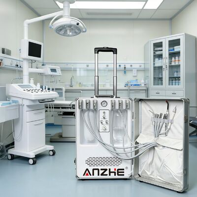 Giá tốt Thiết bị nha khoa thú y di động được chứng nhận CE, thiết bị nha khoa thú cưng di động với bộ máy nén khí đầy đủ bộ máy nha khoa trực tuyến