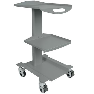 Giá tốt Xe di động nha khoa bằng thép không gỉ với 3 lớp lưu trữ và bánh xe có thể khóa để sử dụng trong bệnh viện trực tuyến