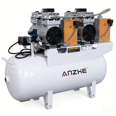 60L Tank 1700W Power Oil Free Dental Air Compressor with Dryer for 4 Dental Chairs