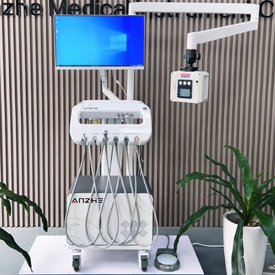 Đơn vị nha khoa thú y di động di động với camera tia X 4K và máy nén không dầu để điều trị nha khoa thú cưng