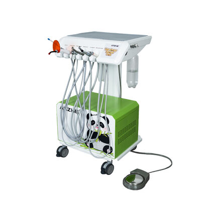 Đơn vị nha khoa thú y di động Đường làm việc nha khoa thú cưng di động với máy nén không khí Scaler Suction Vet Dental Trolley OEM