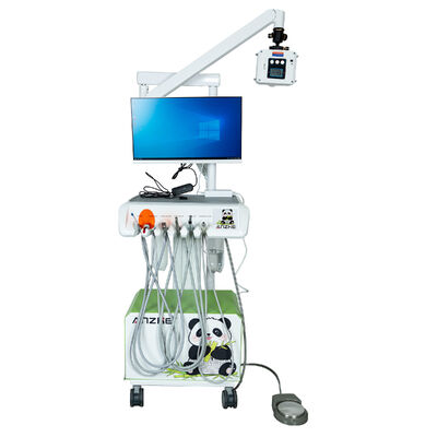 Giá tốt Đơn vị nha khoa di động với máy X-quang tích hợp và cảm biến kỹ thuật số tất cả trong một hệ thống hình ảnh và điều trị nha khoa cho các phòng khám trực tuyến