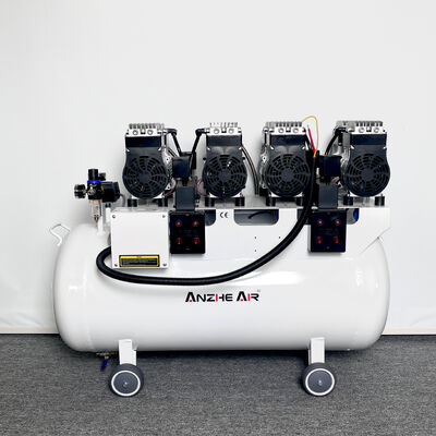 Giá tốt 128L Silent Oil Free Dental Air Compressor 3400W Phòng khám nha khoa Máy bơm không khí 420L/min Dòng chảy không khí Thiết bị nha khoa y tế OEM ODM trực tuyến