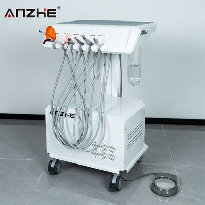 Đơn vị nha khoa di động với máy nén không khí tích hợp siêu âm Scaler LED chữa bệnh ánh sáng cao tốc độ thấp bàn tay di động Chế độ điều trị nha khoa xe tải nhỏ gọn máy làm việc nha khoa cho phòng khám nha khoa
