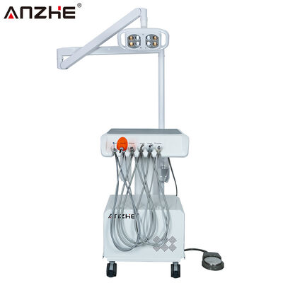 Đơn vị nha khoa di động với đèn nha khoa LED Được xây dựng trong máy nén không khí Hệ thống hút nước siêu âm Scaler chữa bệnh ánh sáng Thiết bị nha khoa di động cho phòng khám nha khoa