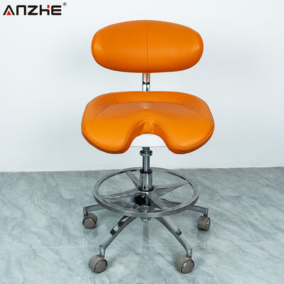 Ghế nha khoa có yên điều chỉnh được Ghế vận hành y tế bọc da Microfiber và chân hợp kim nhôm