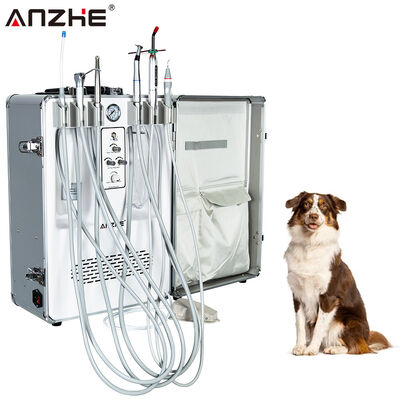 Giá tốt Hệ thống Nha khoa Thú y Di động Xe đẩy Nha khoa Thú y Di động Tích hợp Máy nén khí, Máy cạo vôi răng, Đèn quang trùng hợp và Máy hút cho Thực hành Lưu động và Tại hiện trường trực tuyến