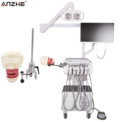 Portable Dental Unit with Practice Simulation Phantom Head Dental Training Workstation Preclinical Dental Education Equipment for Universities