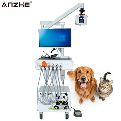 Giá tốt Đường làm việc nha khoa thú y với cảm biến tia X kỹ thuật số HD Camera miệng tất cả trong một máy tính Đơn vị điều trị nha khoa động vật di động cho phòng khám động vật trực tuyến