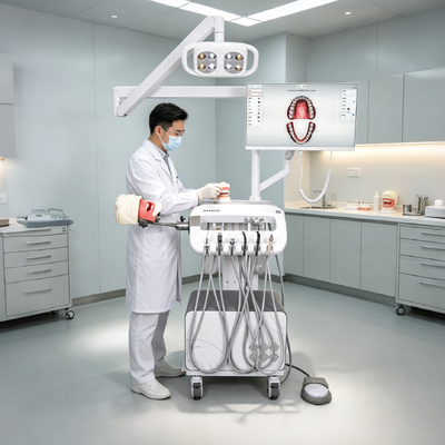 Giá tốt Đơn vị nha khoa di động với máy ảnh HD Oral 550W máy nén không khí và đầu ảo mô phỏng cho đào tạo nha khoa trực tuyến
