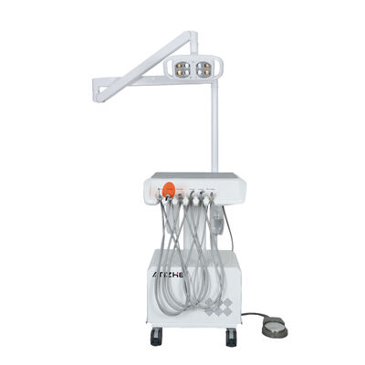Giá tốt Đơn vị nha khoa di động với đèn LED tích hợp máy nén không khí âm thầm Thẻ điều trị nha khoa di động cho phòng khám trực tuyến