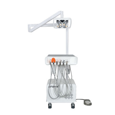 Giá tốt Hệ thống điều trị nha khoa di động với đèn nha khoa LED cánh bướm, máy nén khí tích hợp, máy cạo vôi răng trực tuyến