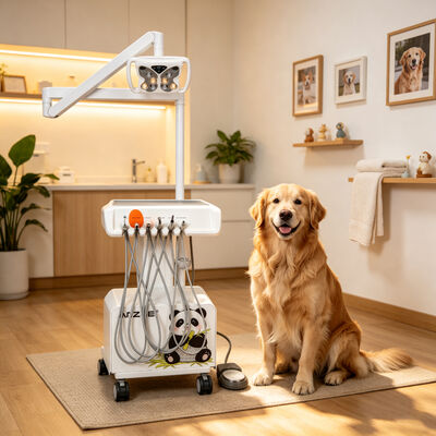 Giá tốt Đơn vị nha khoa di động với đèn nha khoa đèn LED bướm Đường làm việc nha khoa di động Cấu đặt máy nén không khí Scaler Hệ thống hút ánh sáng khắc phục trực tuyến