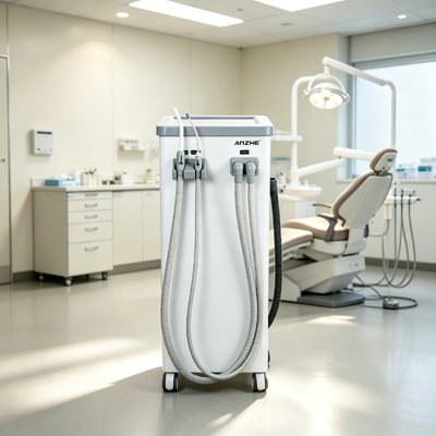 Giá tốt Đơn vị hút răng di động với dòng chảy hút 800L / phút, thoát nước tự động và hoạt động tiếng ồn thấp cho phòng khám nha khoa trực tuyến