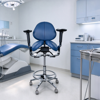 Giá tốt Ghế nha khoa linh hoạt sang trọng với độ cao điều chỉnh quay 360 độ và ghế ngồi phân chia cho phòng khám trực tuyến