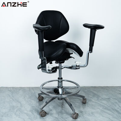 Giá tốt Ghế nha sĩ ergonomic với ghế ngồi lưng phân chia thiết kế nghiêng về phía trước và xoay 360 độ cho phòng khám nha khoa trực tuyến